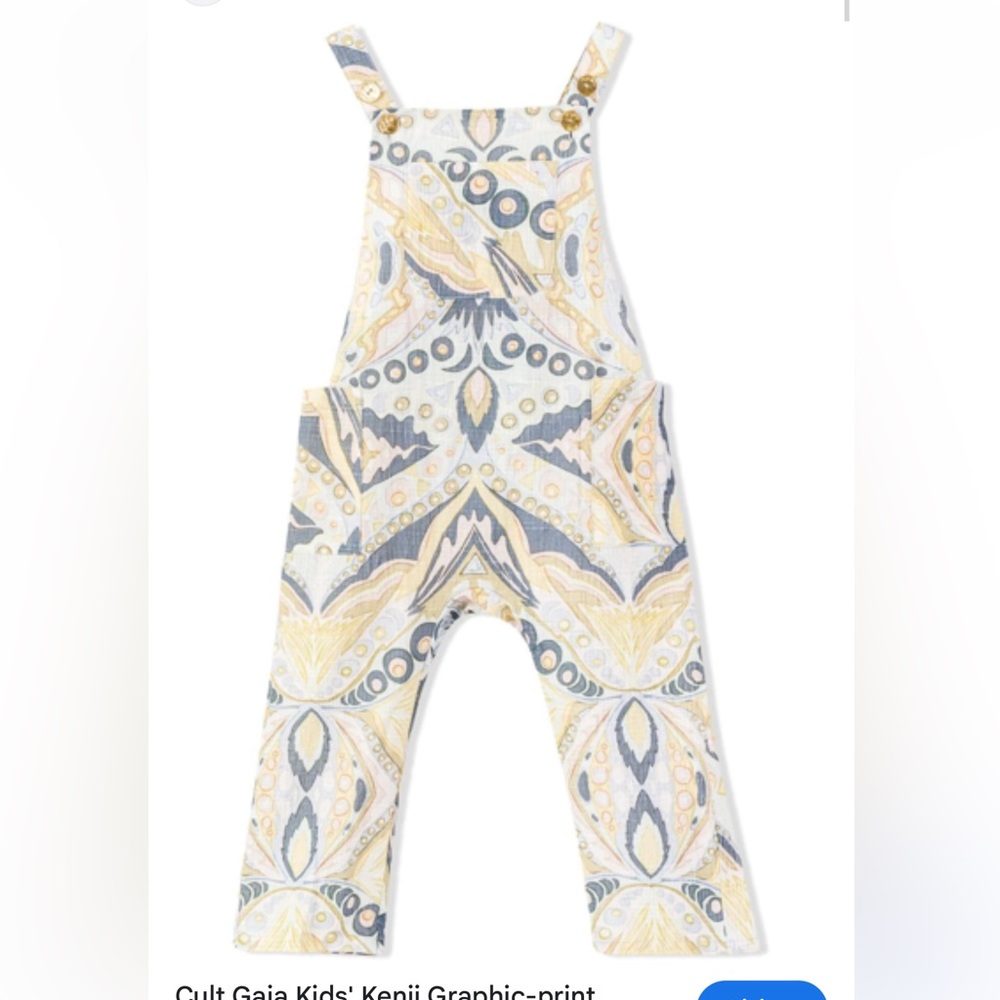 Cult Gaia Kids Paisley Patterned Overall BRAND NEW without tags size 4